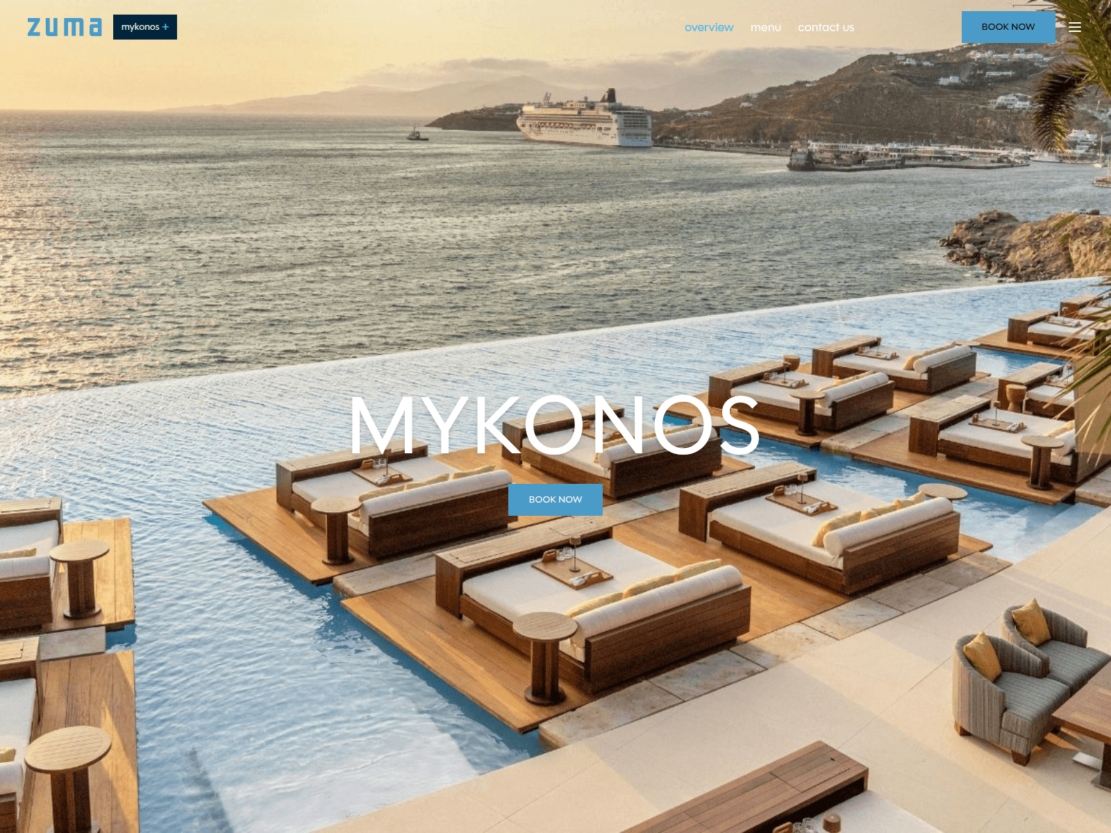 Screenshot of zumamykonos.digital