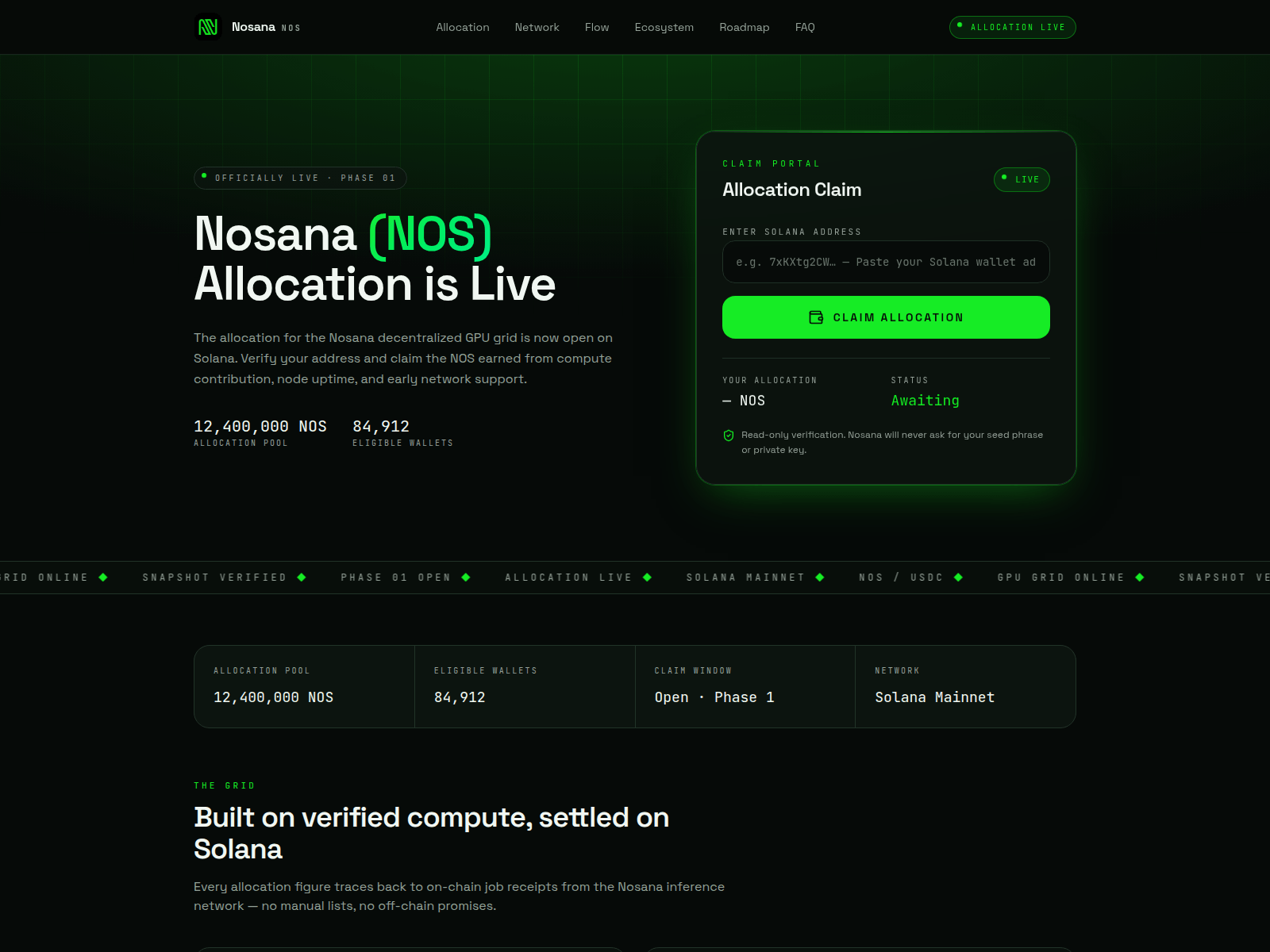 [Ekran görüntüsü] nosana.info