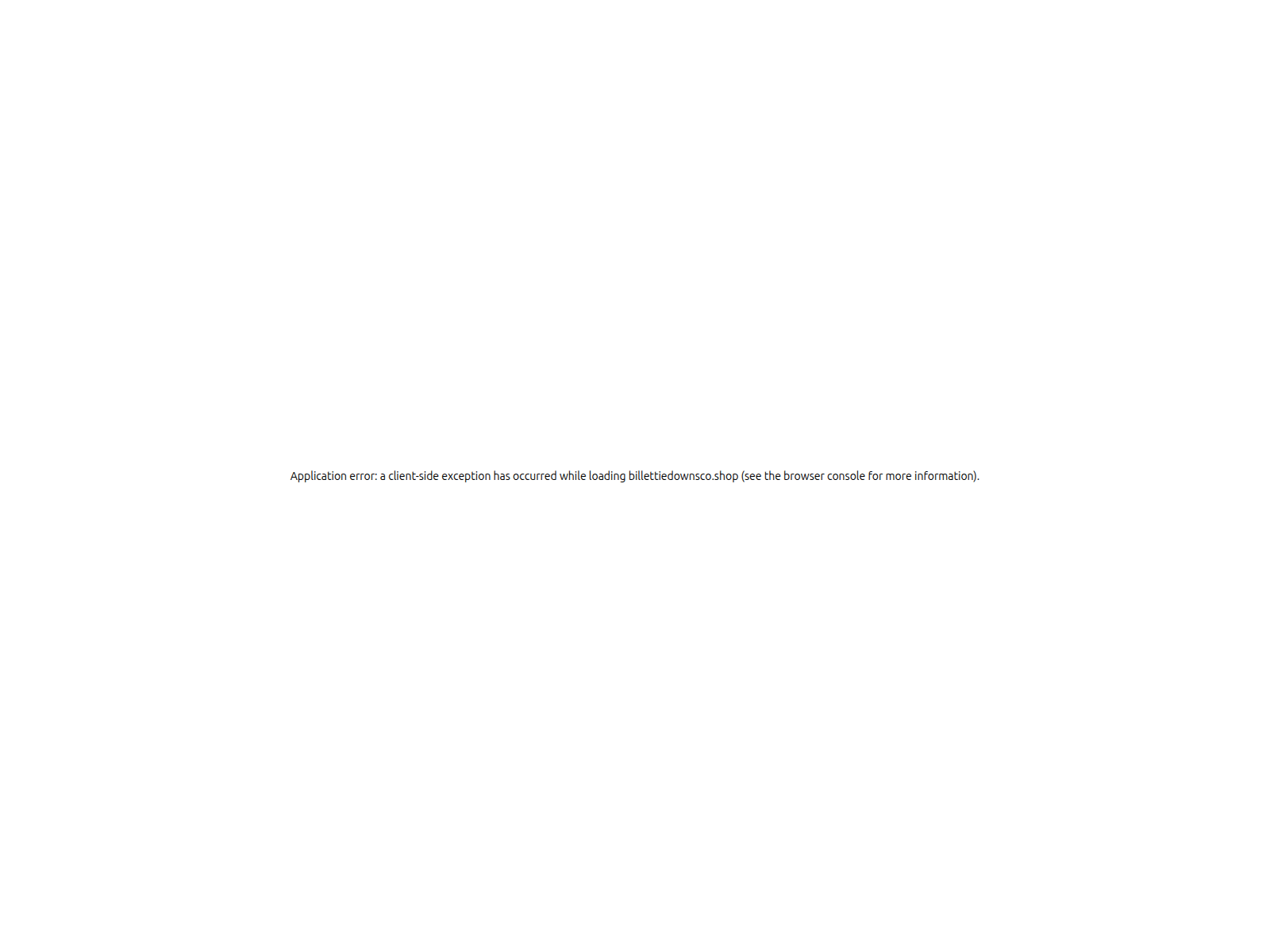 Screenshot of billettiedownsco.shop