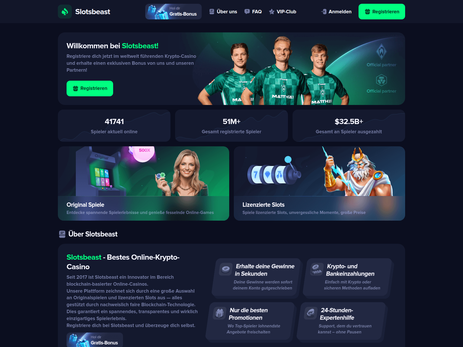 Знімок екрана slotsbeast.org