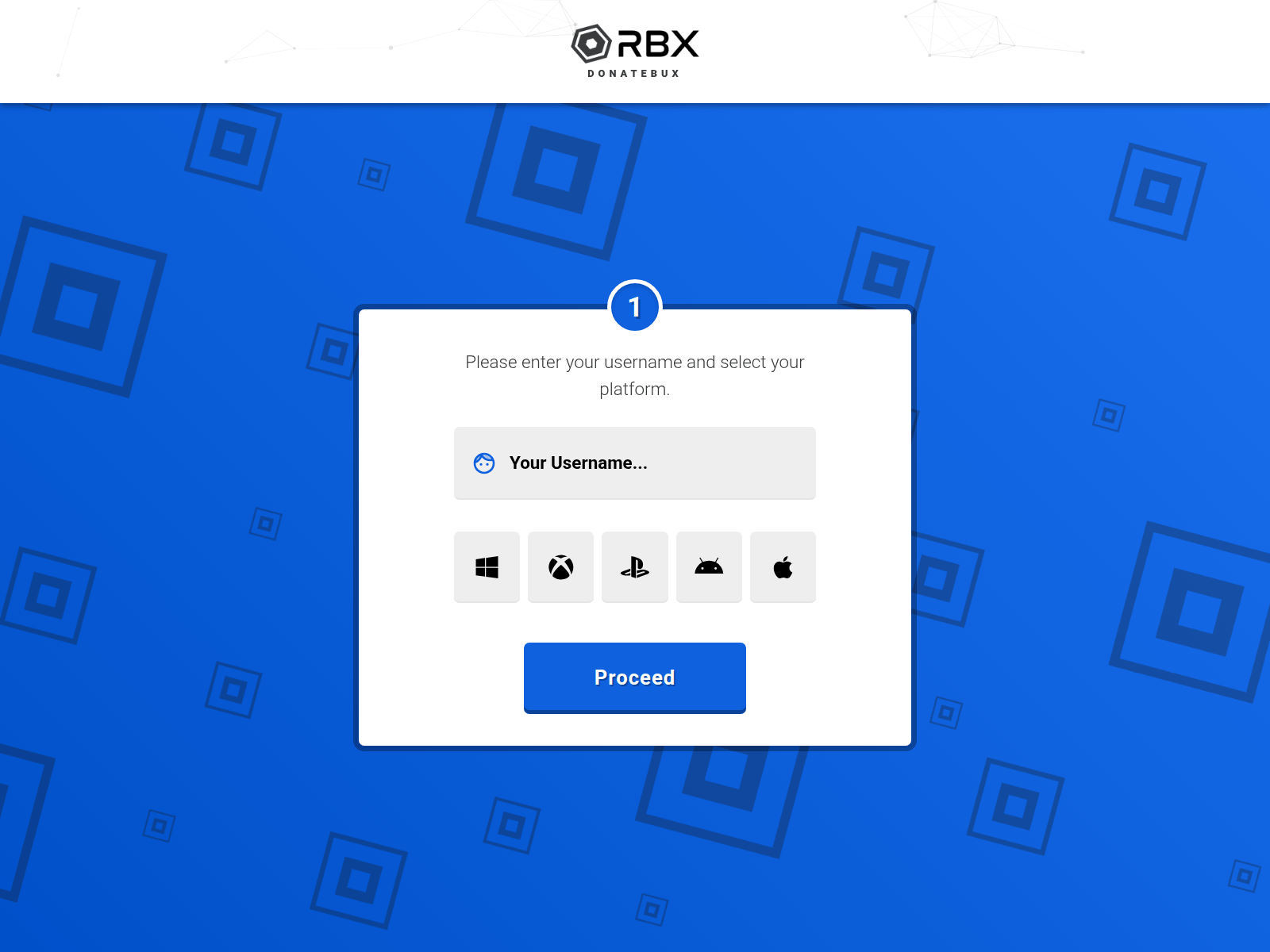 Screenshot of donatebux.com