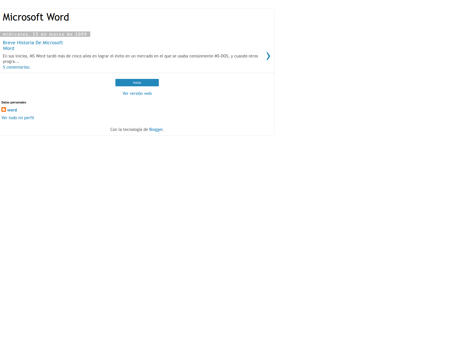Screenshot of microsoftwordob.blogspot.com