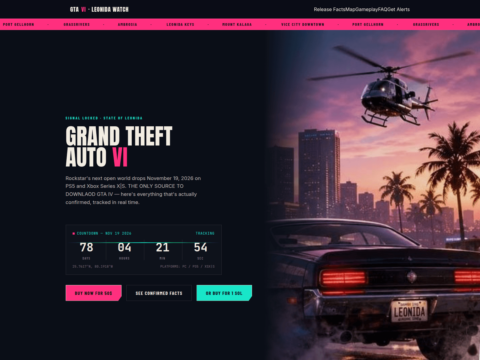 Screenshot of latestgta6.com