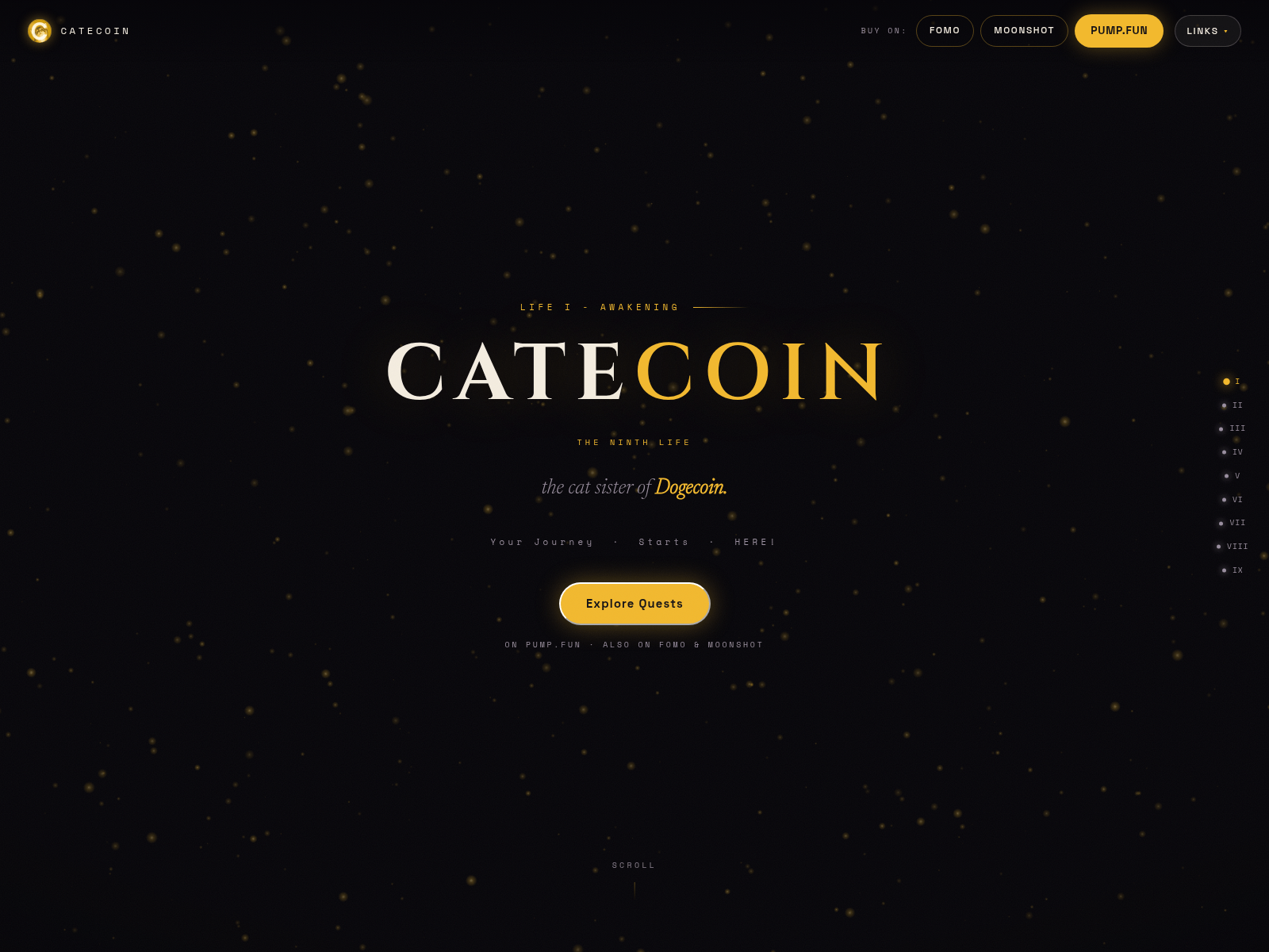 Screenshot of cate.quest