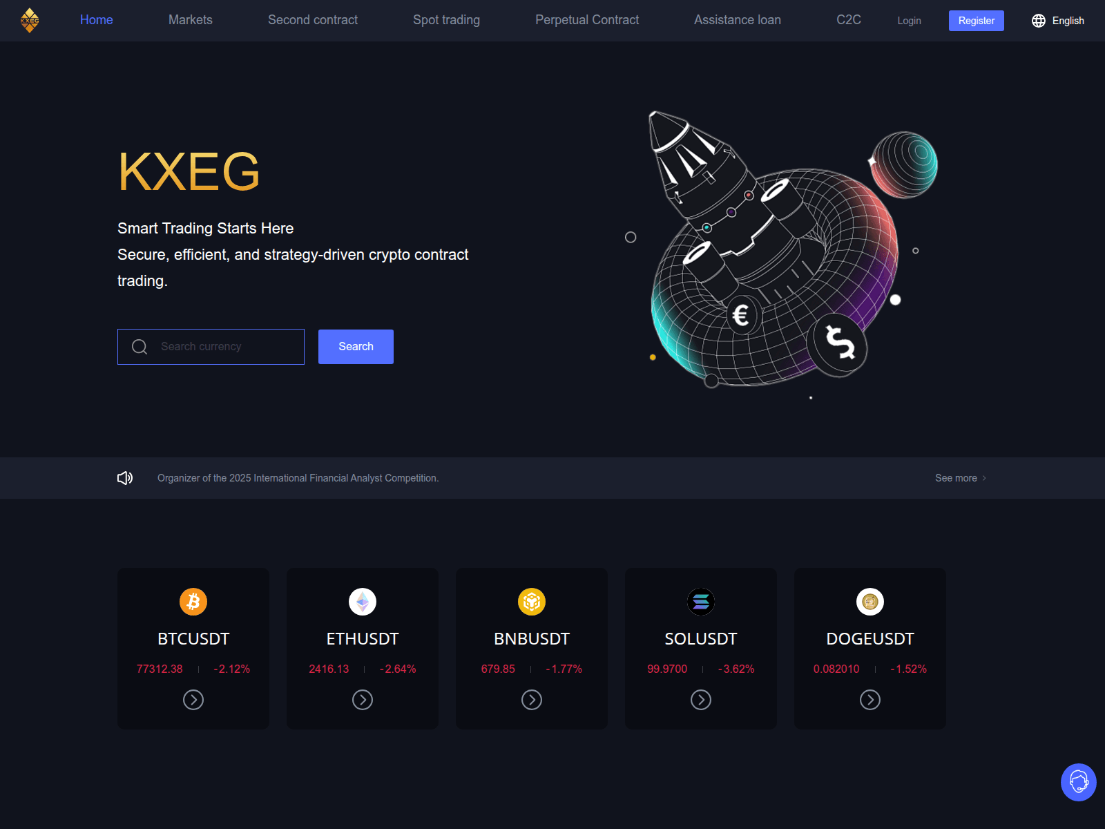 Screenshot of kegwebsite.com