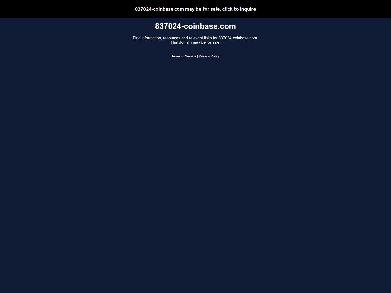 Screenshot of 837024-coinbase.com