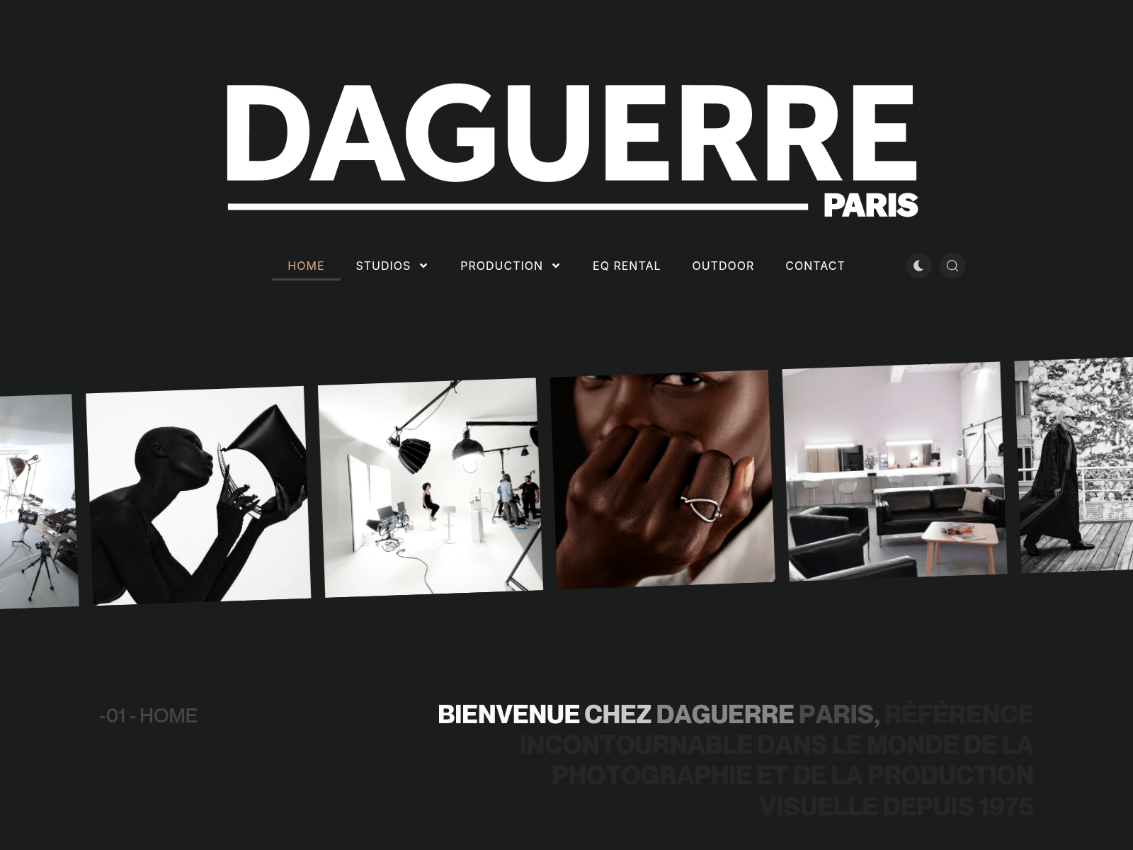 Screenshot of studiodaguerre.live