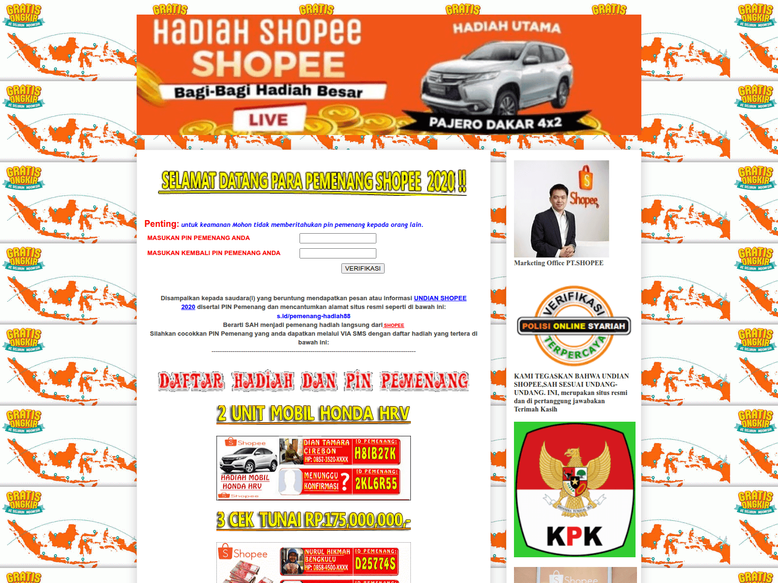 Screenshot of pemenang-shopee-88.blogspot.com