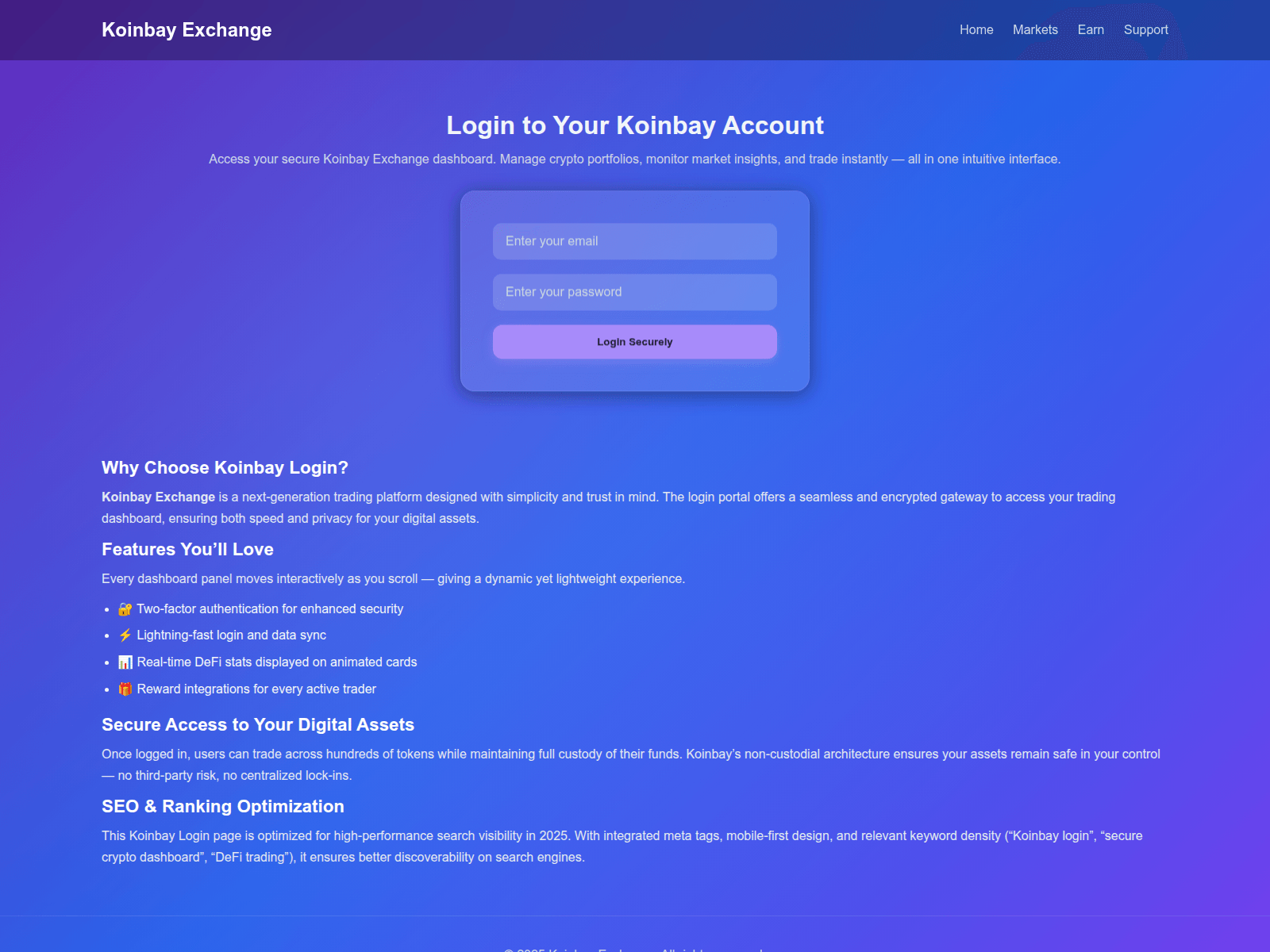 Screenshot of koinbay-us-log-inexchange.pages.dev