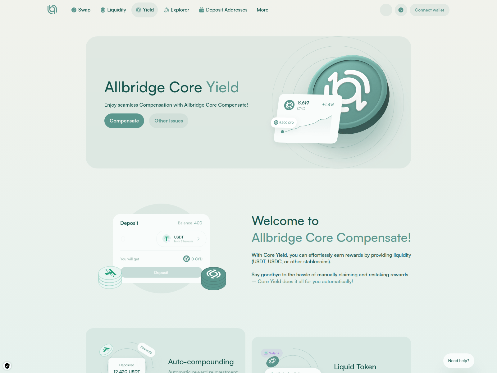Screenshot of allbridgecore.site