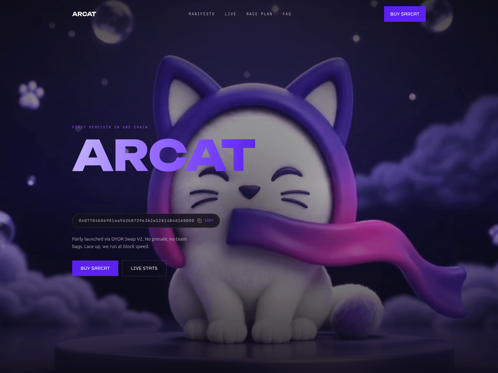 Screenshot of arcat.online