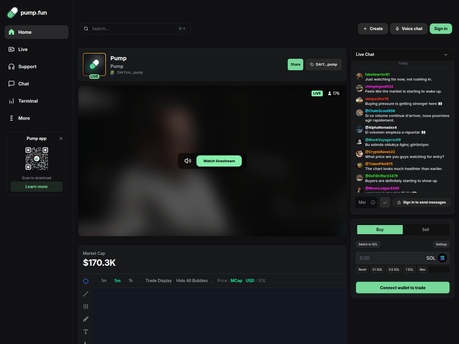 Screenshot of livesolstreamers.xyz