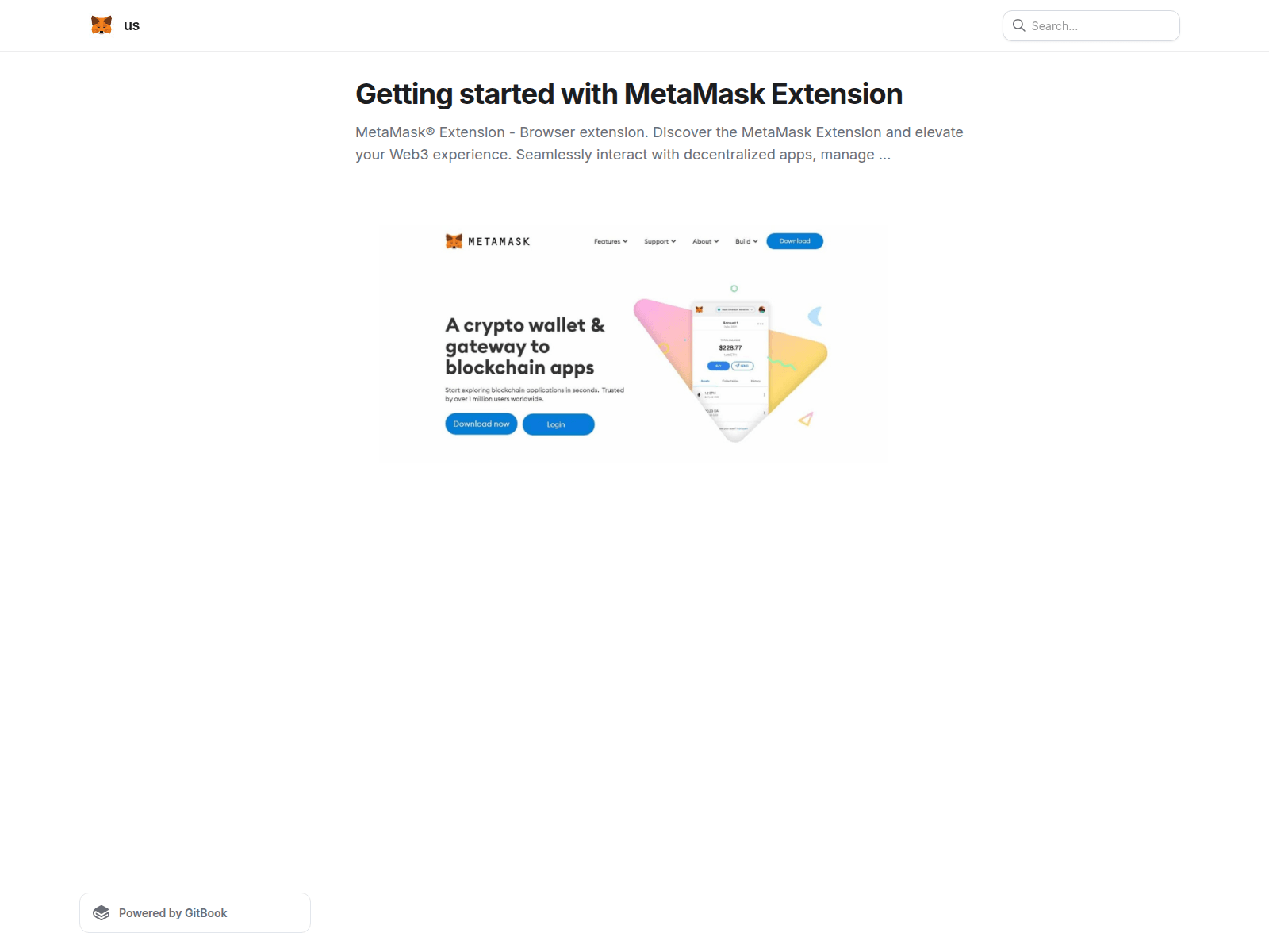 Screenshot of mtaextesion.gitbook.io