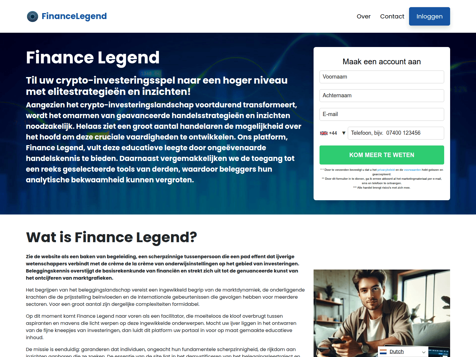 Screenshot of finance-legend.app