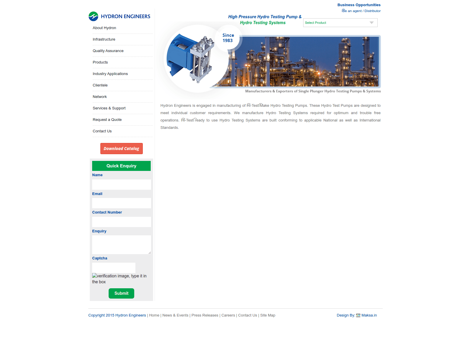 Screenshot of hydronengineers.com