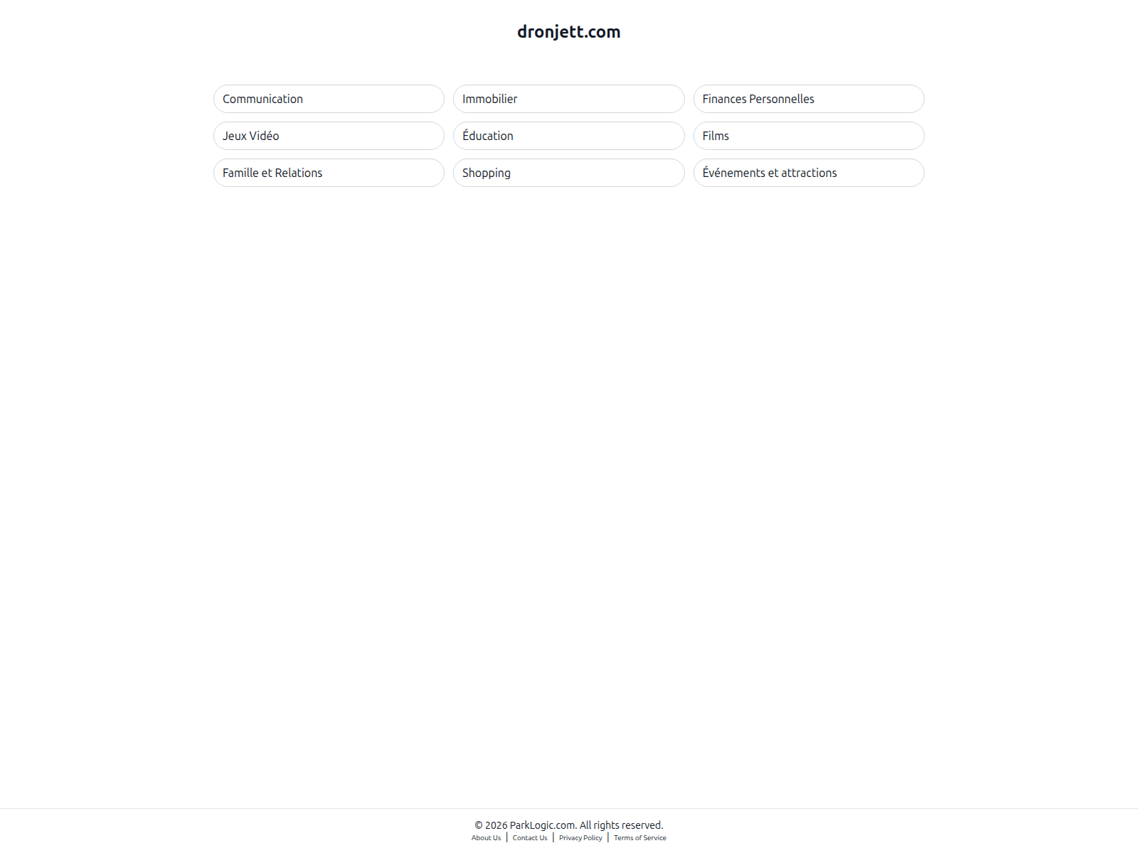 Screenshot of dronjett.com