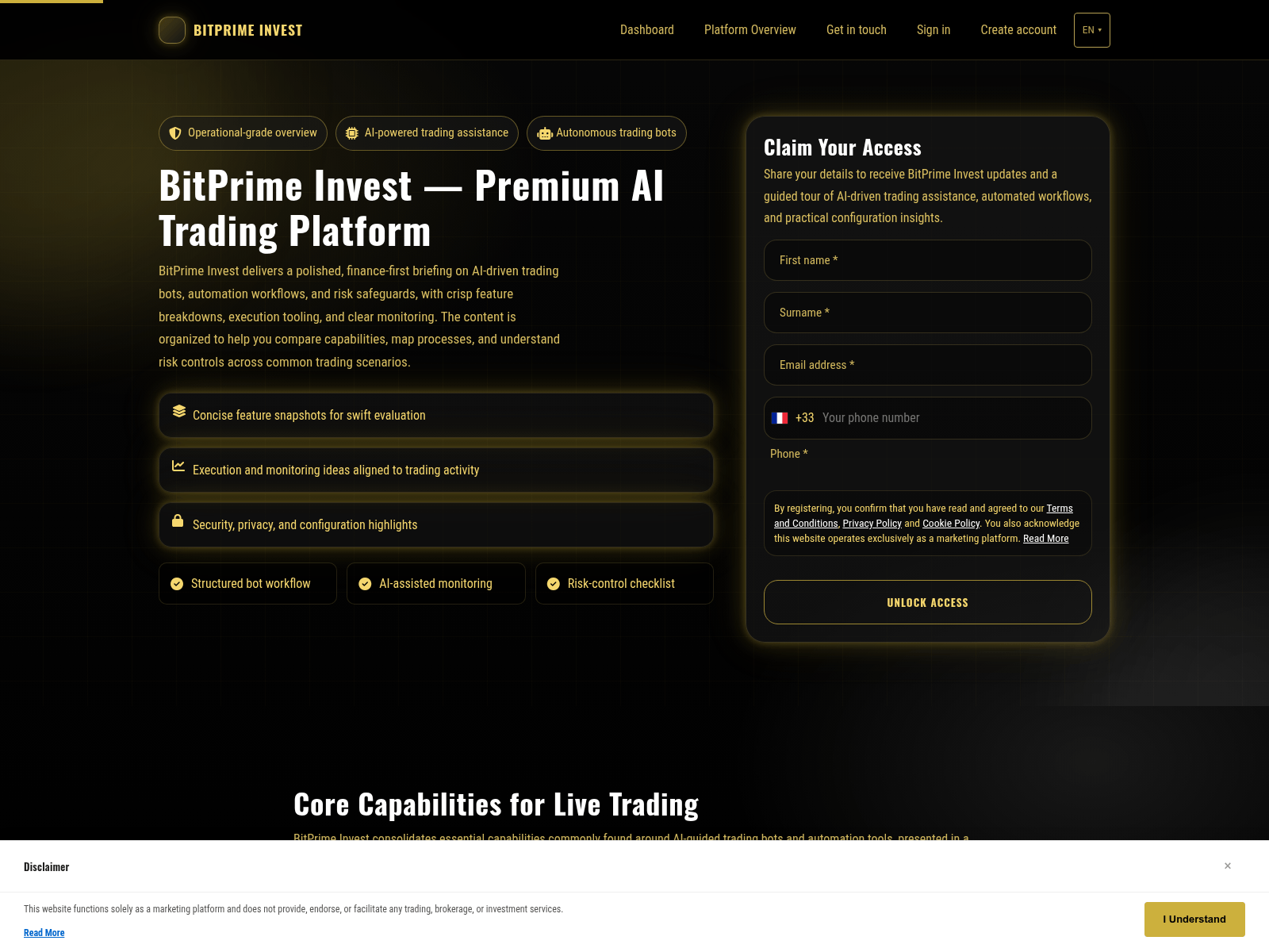 Screenshot of bitprimeinvest.digital