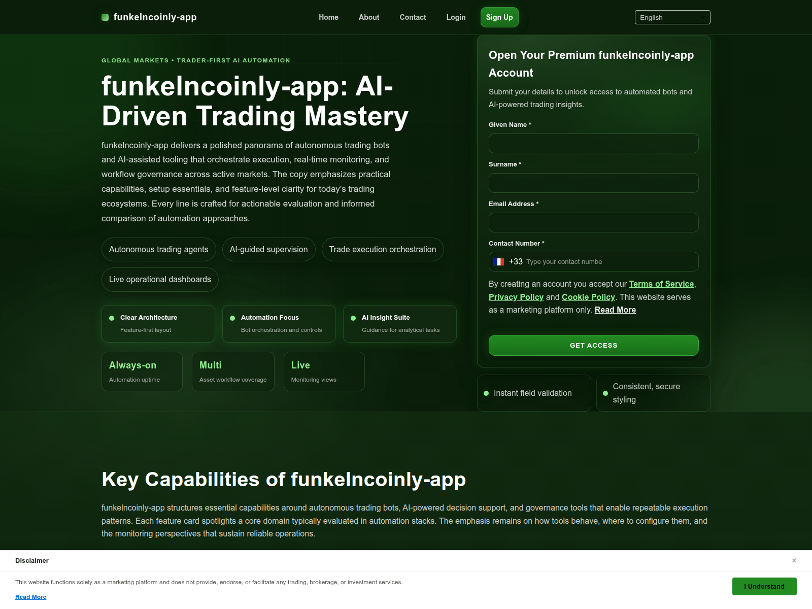 Screenshot of eclatgainetra-platform.com