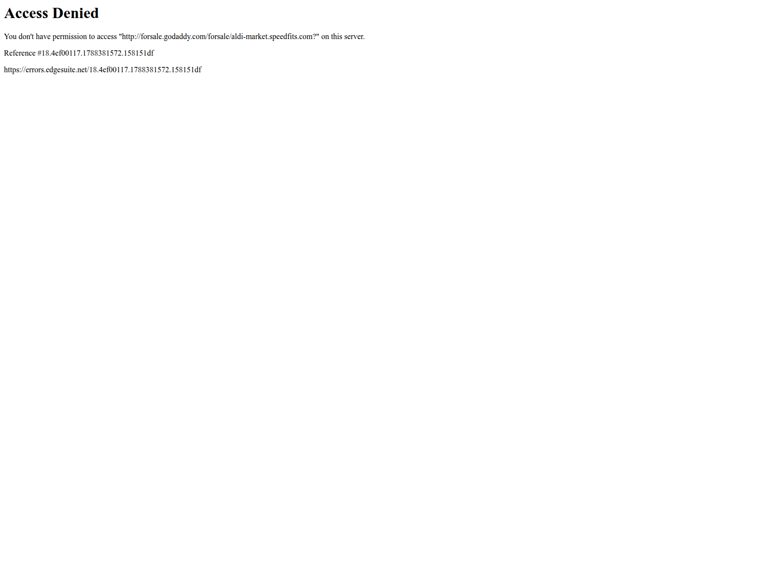Screenshot of aldi-market.speedfits.com