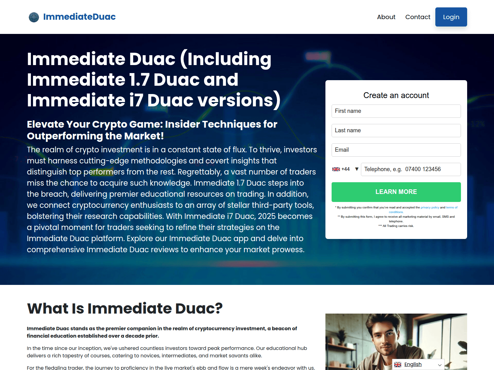 Screenshot of immediate-duac.com