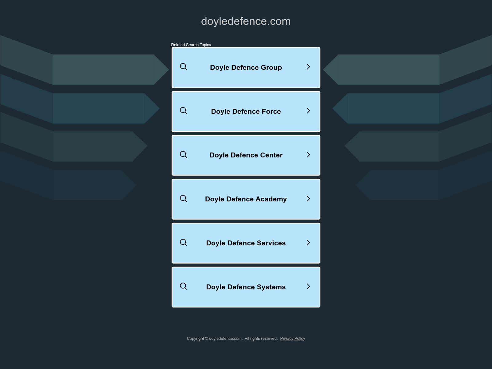 Screenshot of doyledefence.com