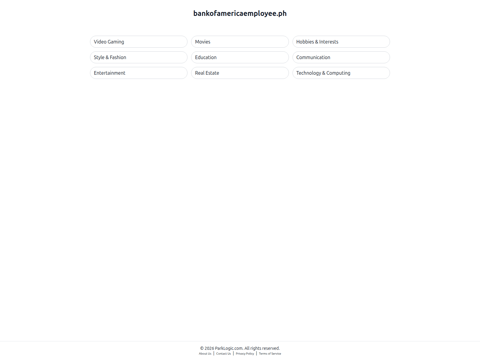 Screenshot of bankofamericaemployee.ph