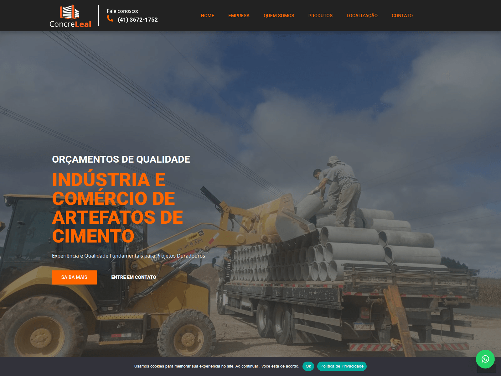 Screenshot of concreleal.com.br