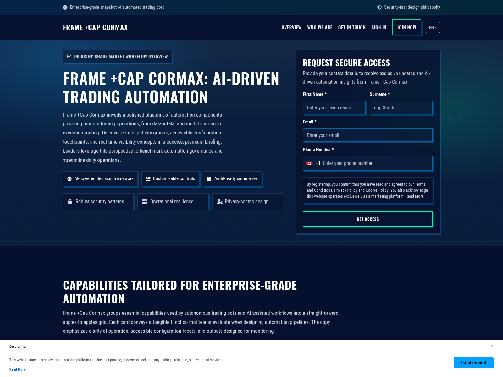 Screenshot of frame-capcormaxpro.com