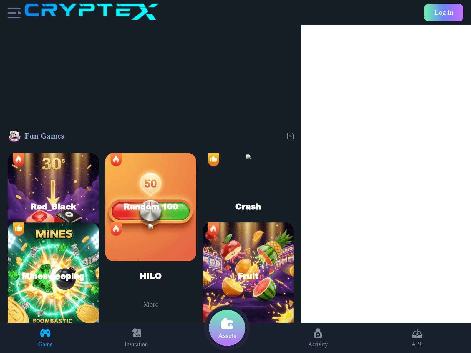 Screenshot of cryptofortunex.com