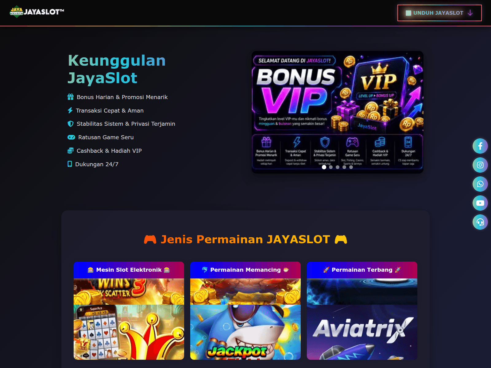 Screenshot of jayaslotresmi.info