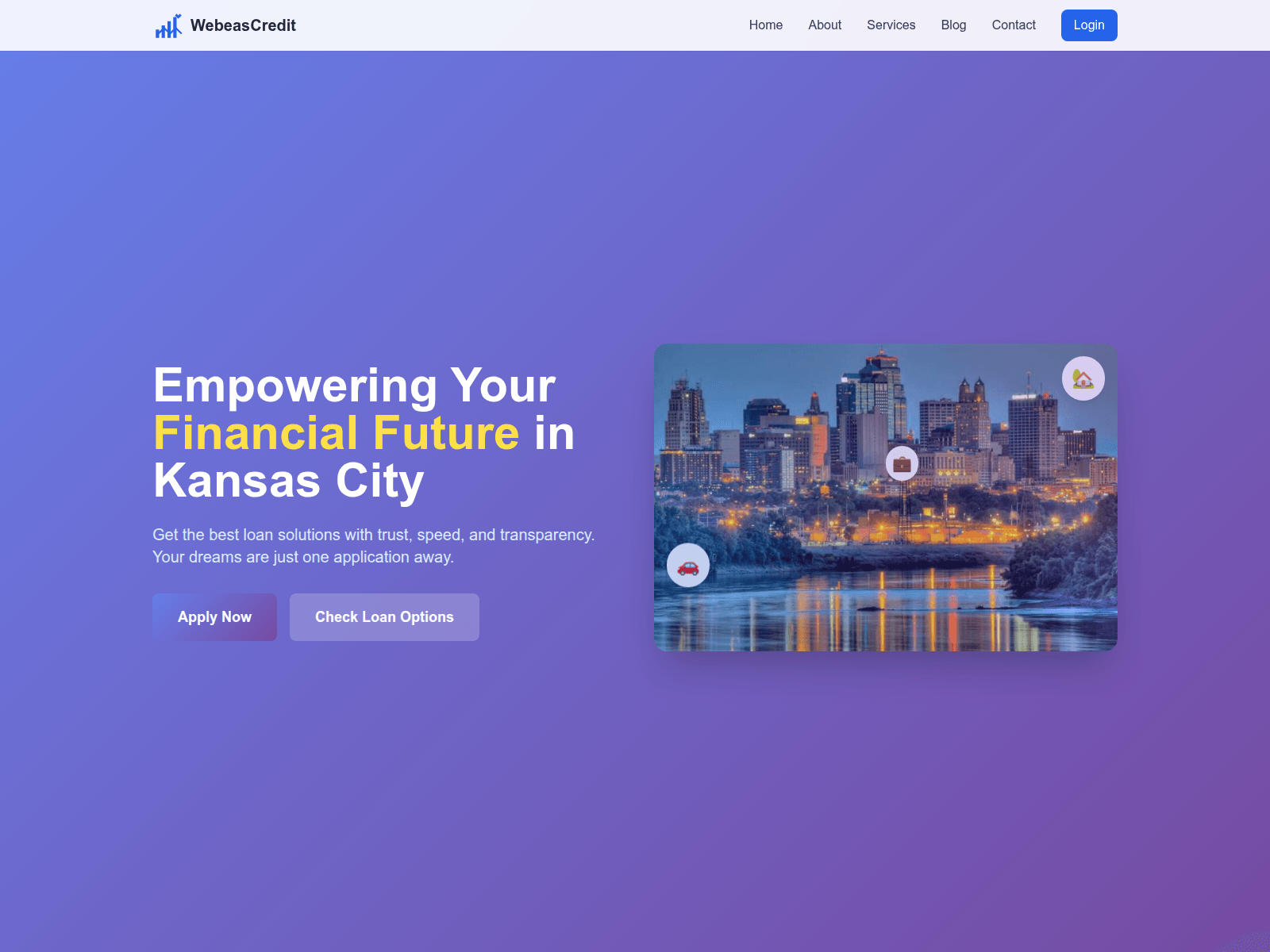 Screenshot of webeasycredit.info