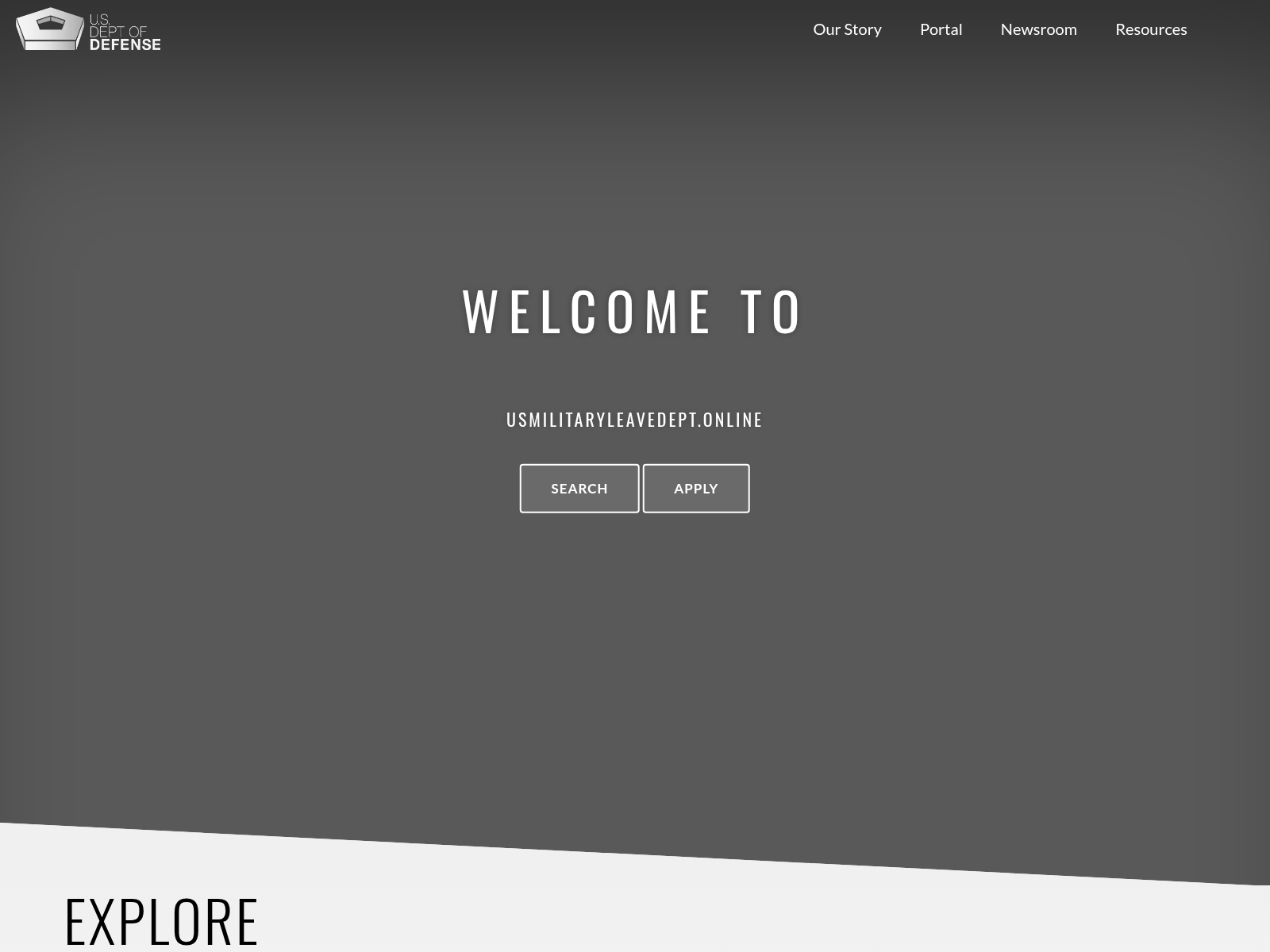 Screenshot of militarydefensewelfare.online