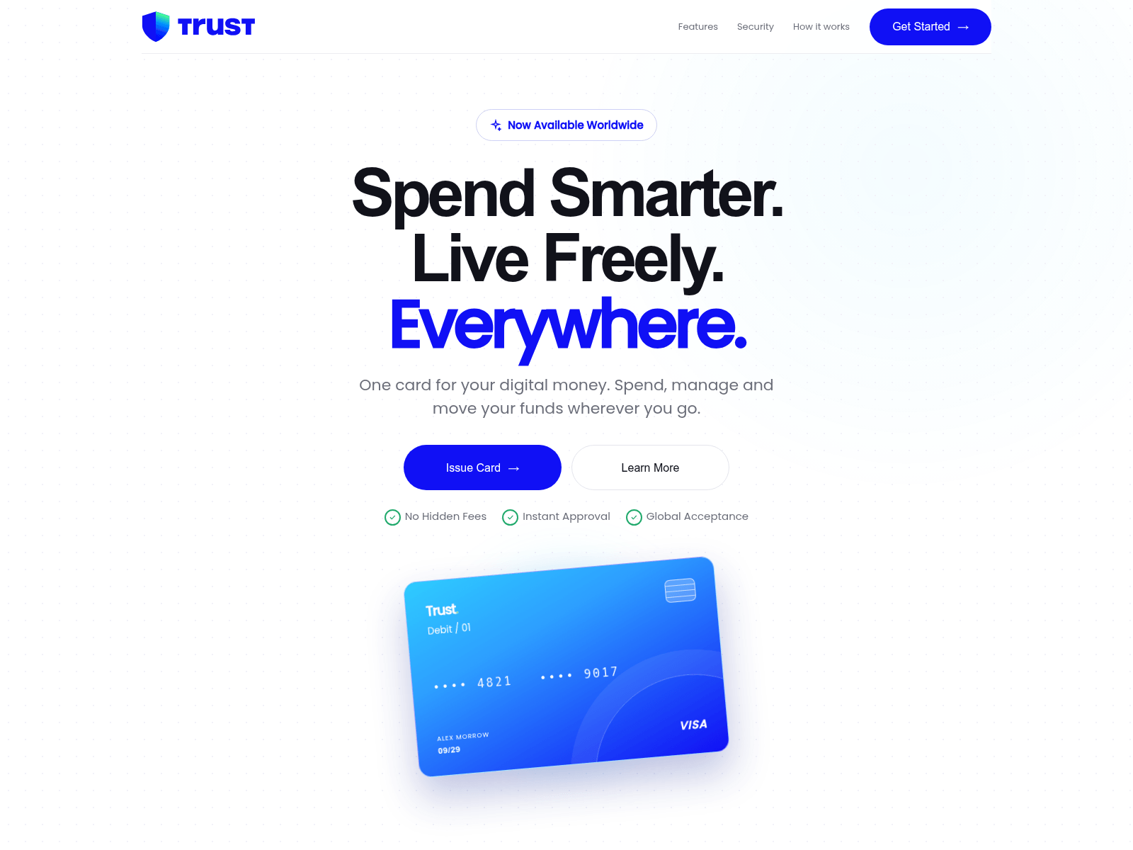 Capture d'écran de trustwalletcryptocardnews.xyz