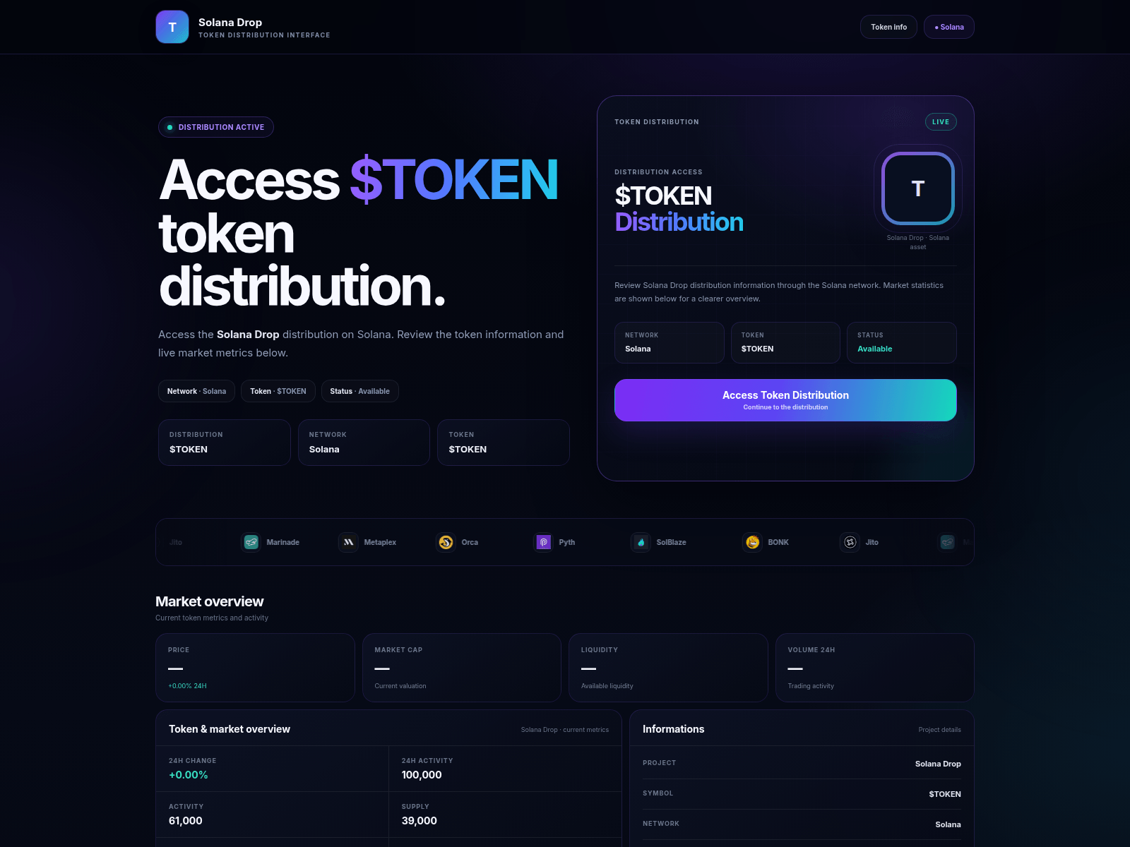 Screenshot of token-distribution.memecoin-6c5.workers.dev
