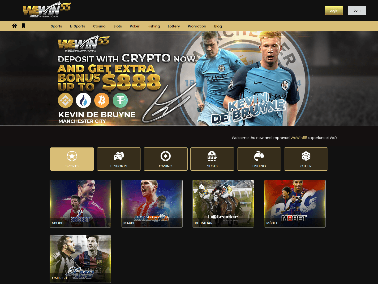 Screenshot of wewin55best.com