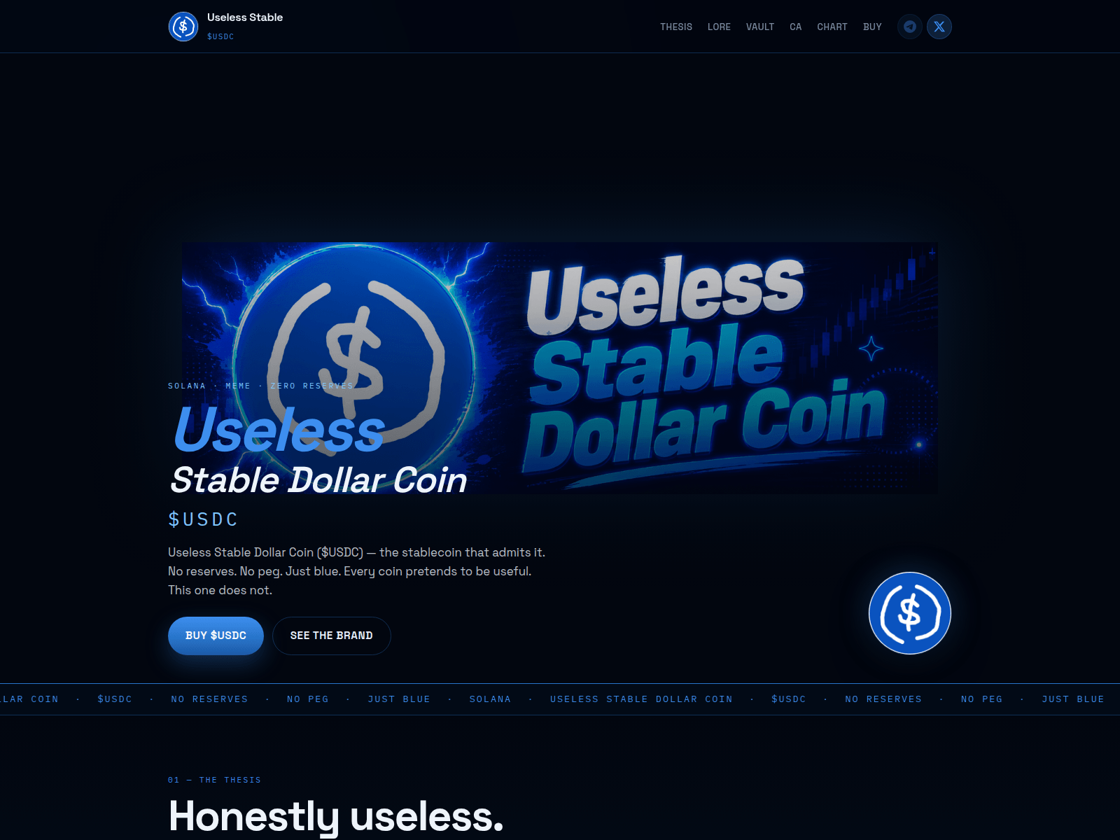 لقطة شاشة لـ uselessdc.lol