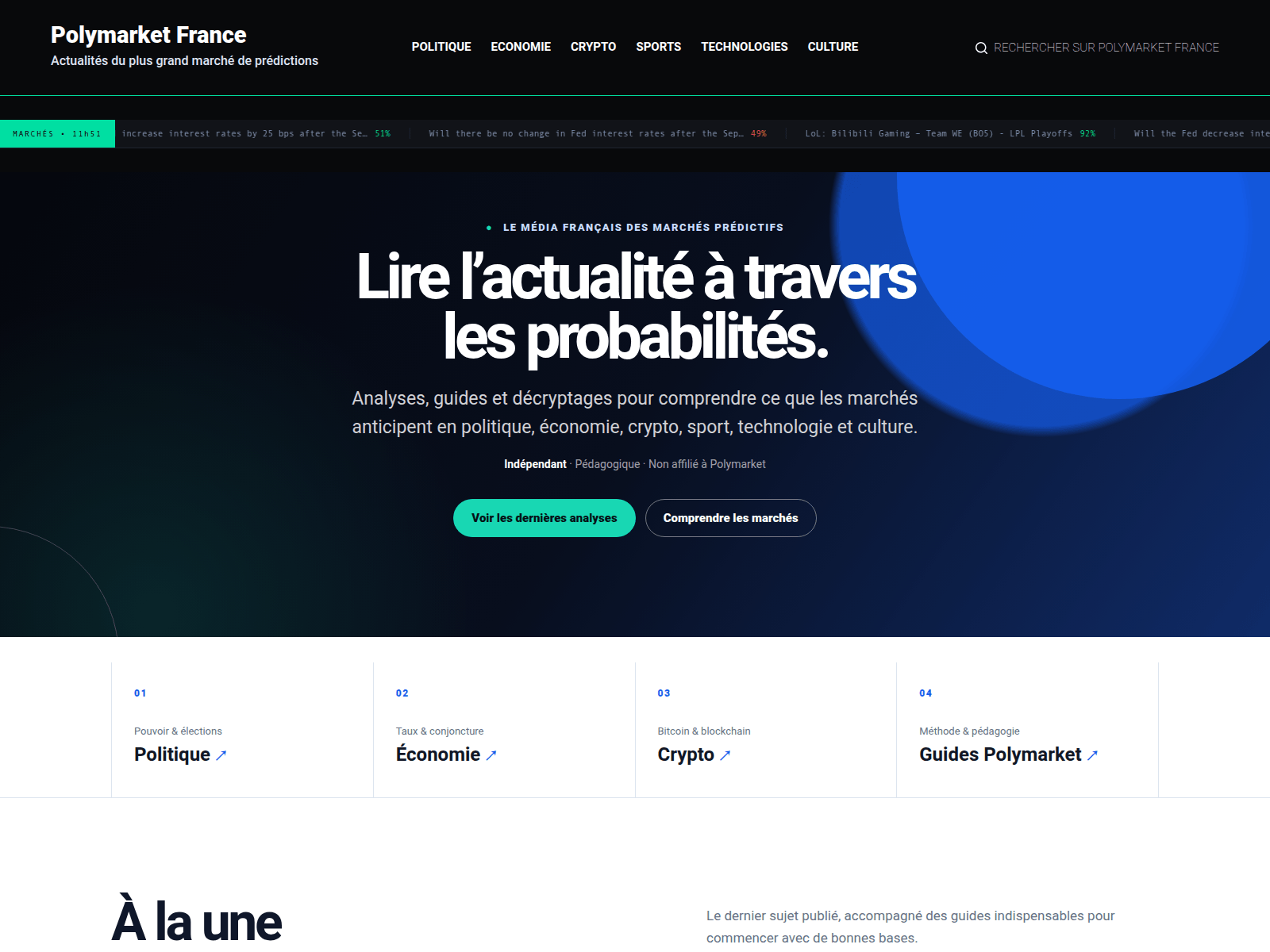 Screenshot of polymarketfrance.com