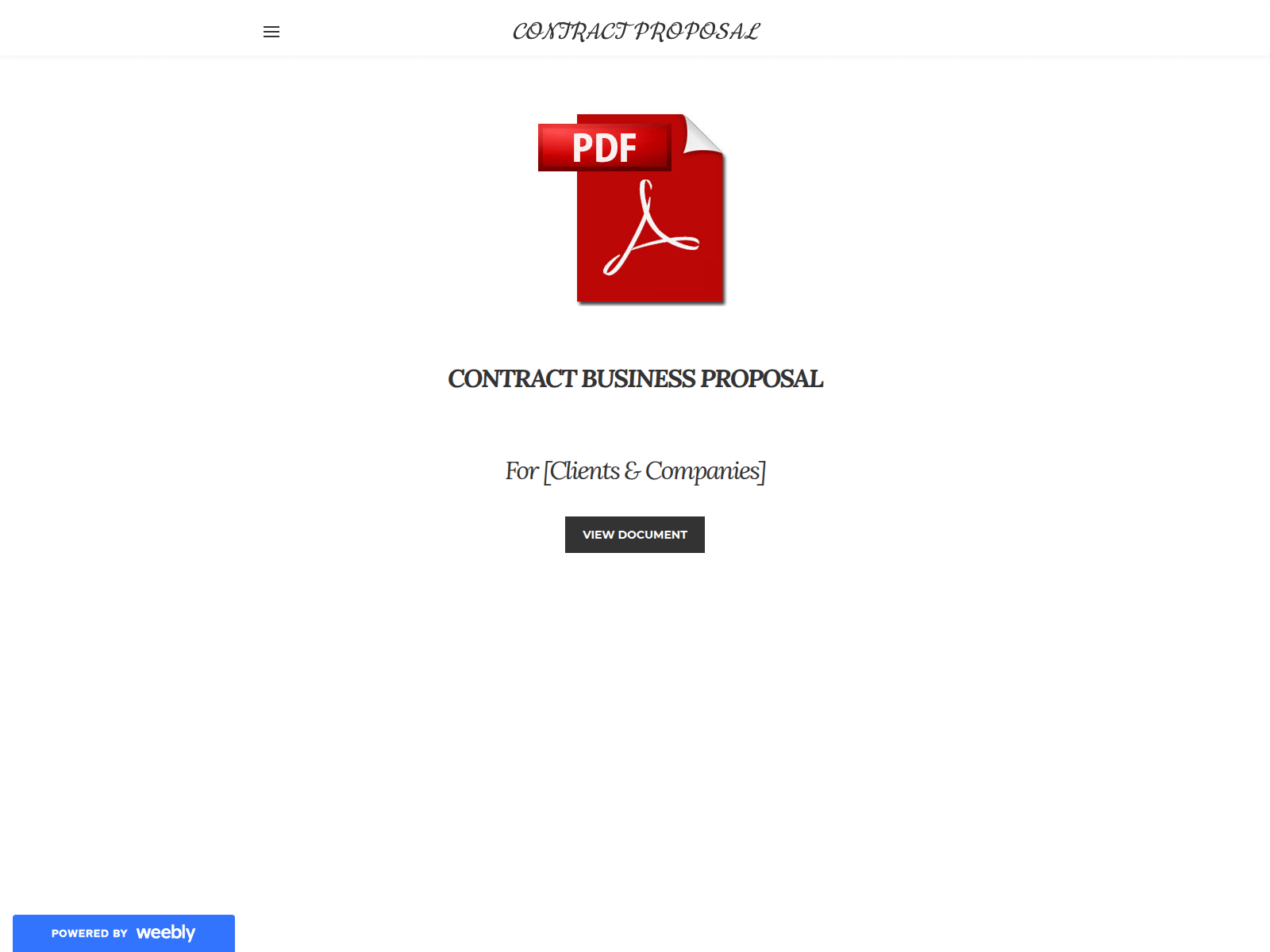 Screenshot of businesspropsal.weebly.com
