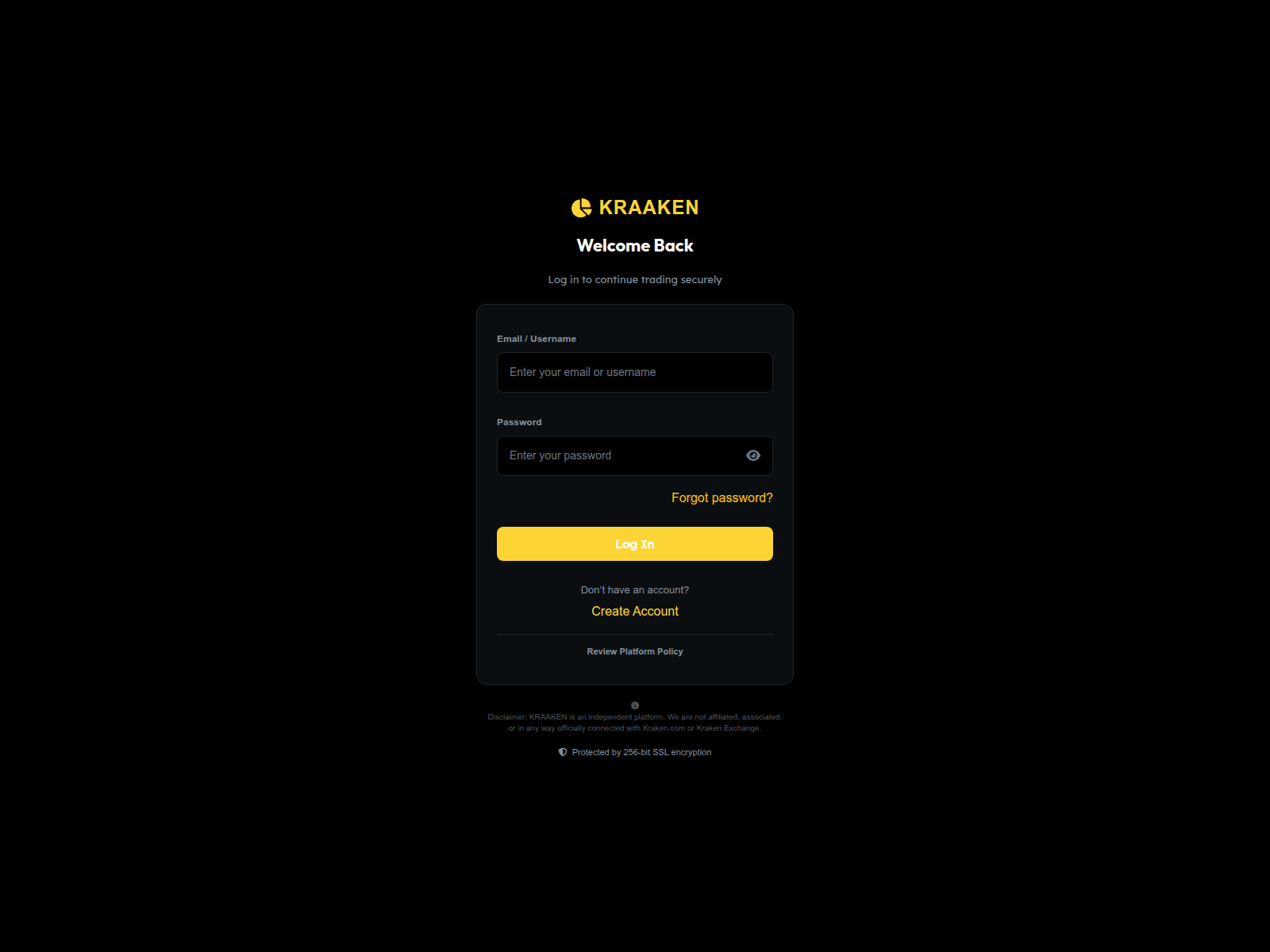 Screenshot of kraaken.cloud