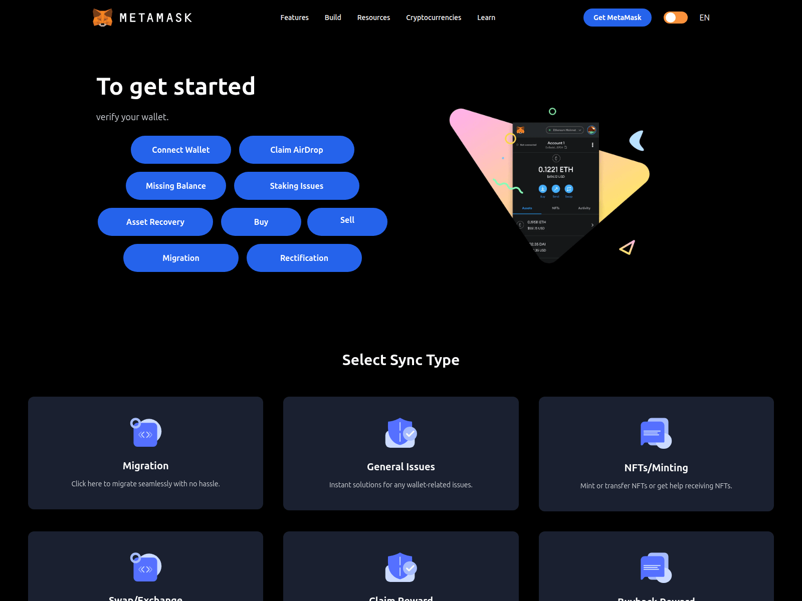 Captura de tela de meta-masks.vercel.app