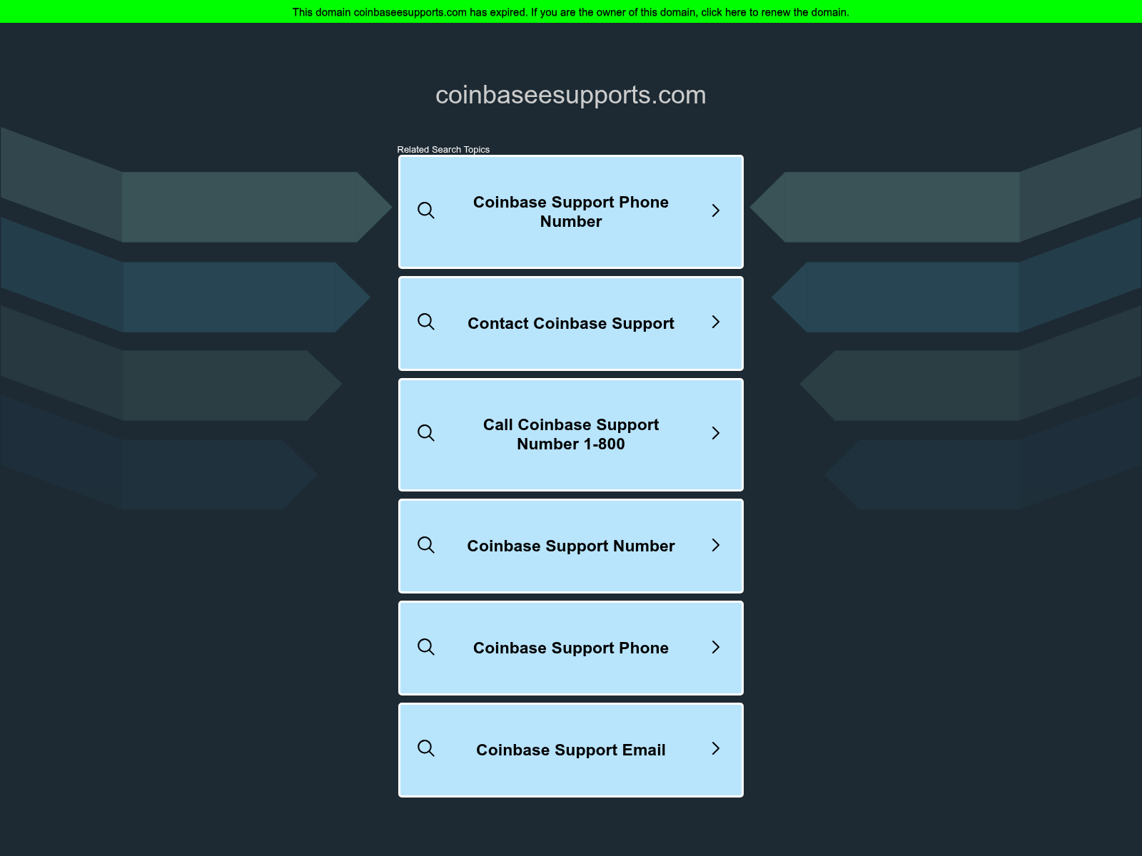 Screenshot of coinbaseesupports.com