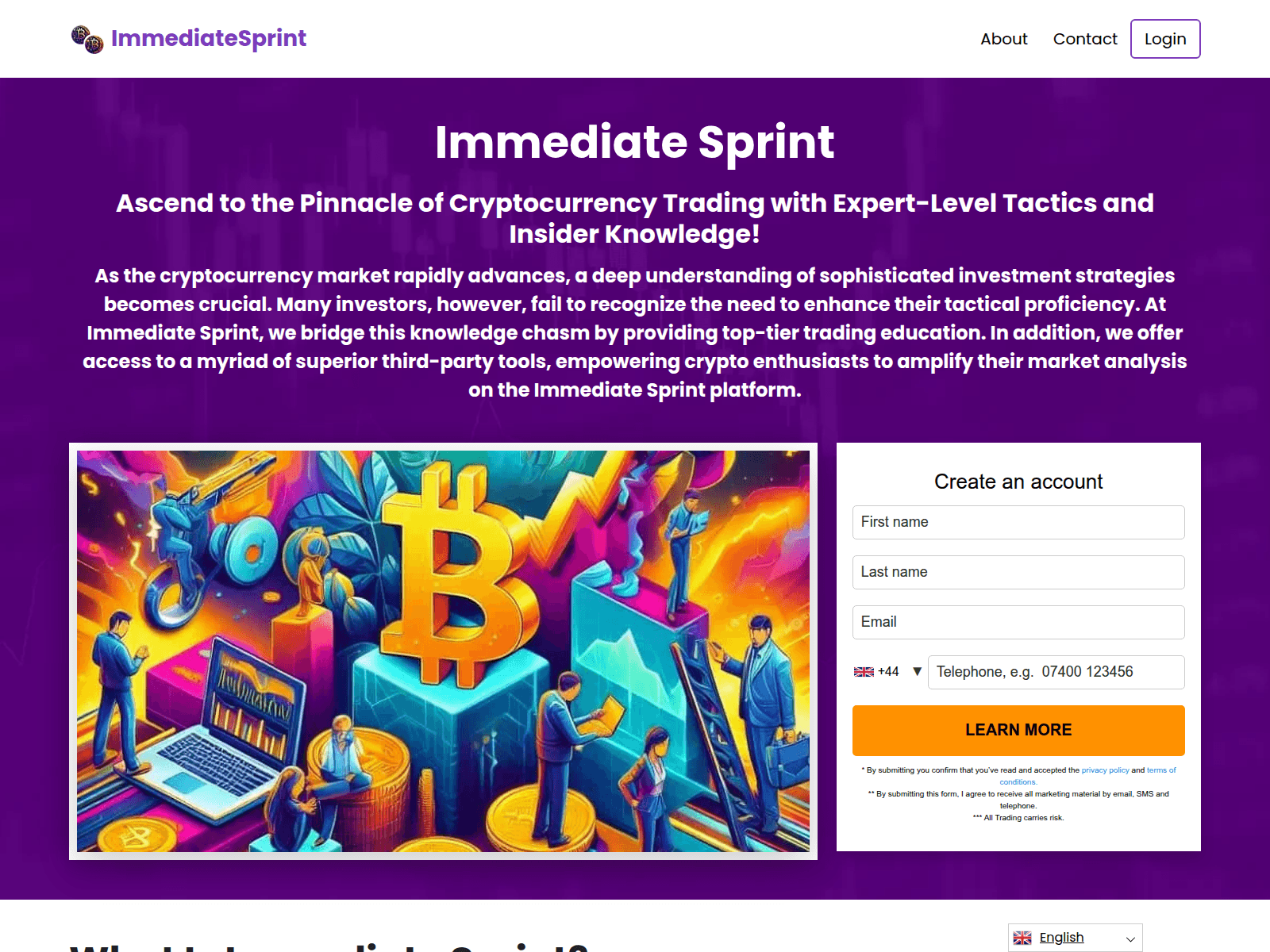 Screenshot of bitcoin-sprint.info