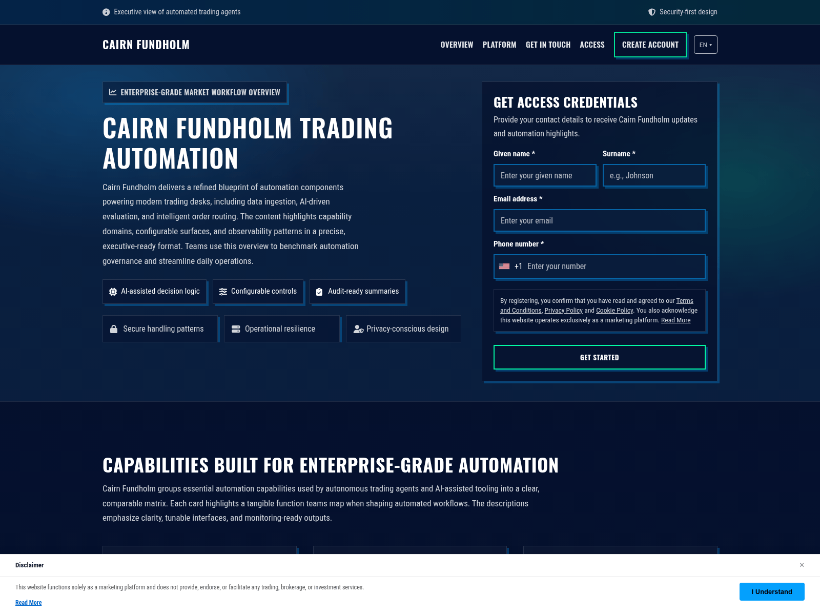 Screenshot of cairnfundholm.shop