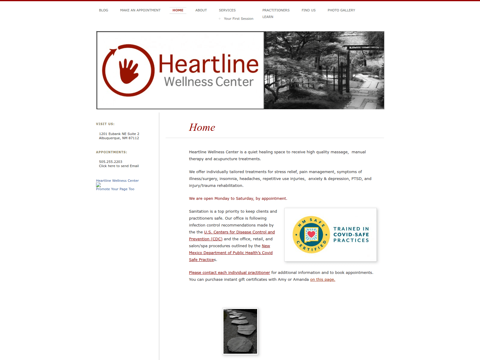Screenshot of heartlinewellness.com