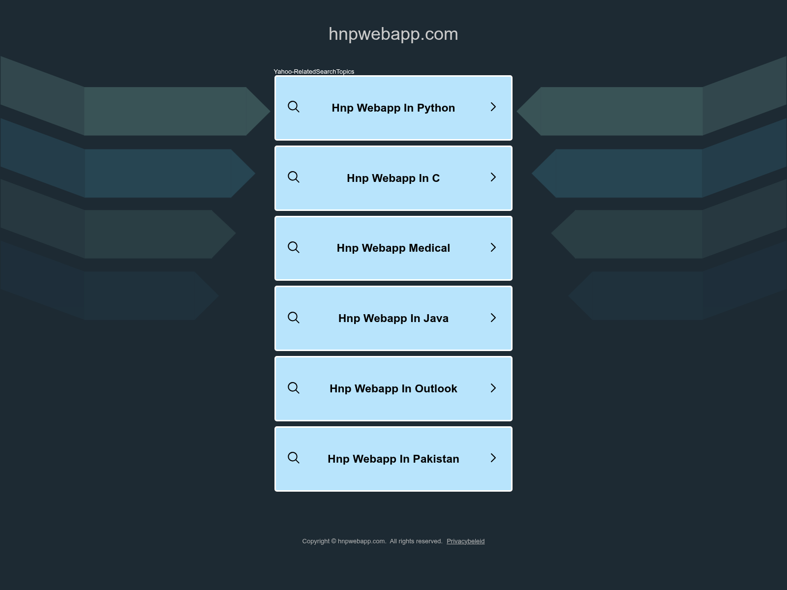 Screenshot of hnpwebapp.com