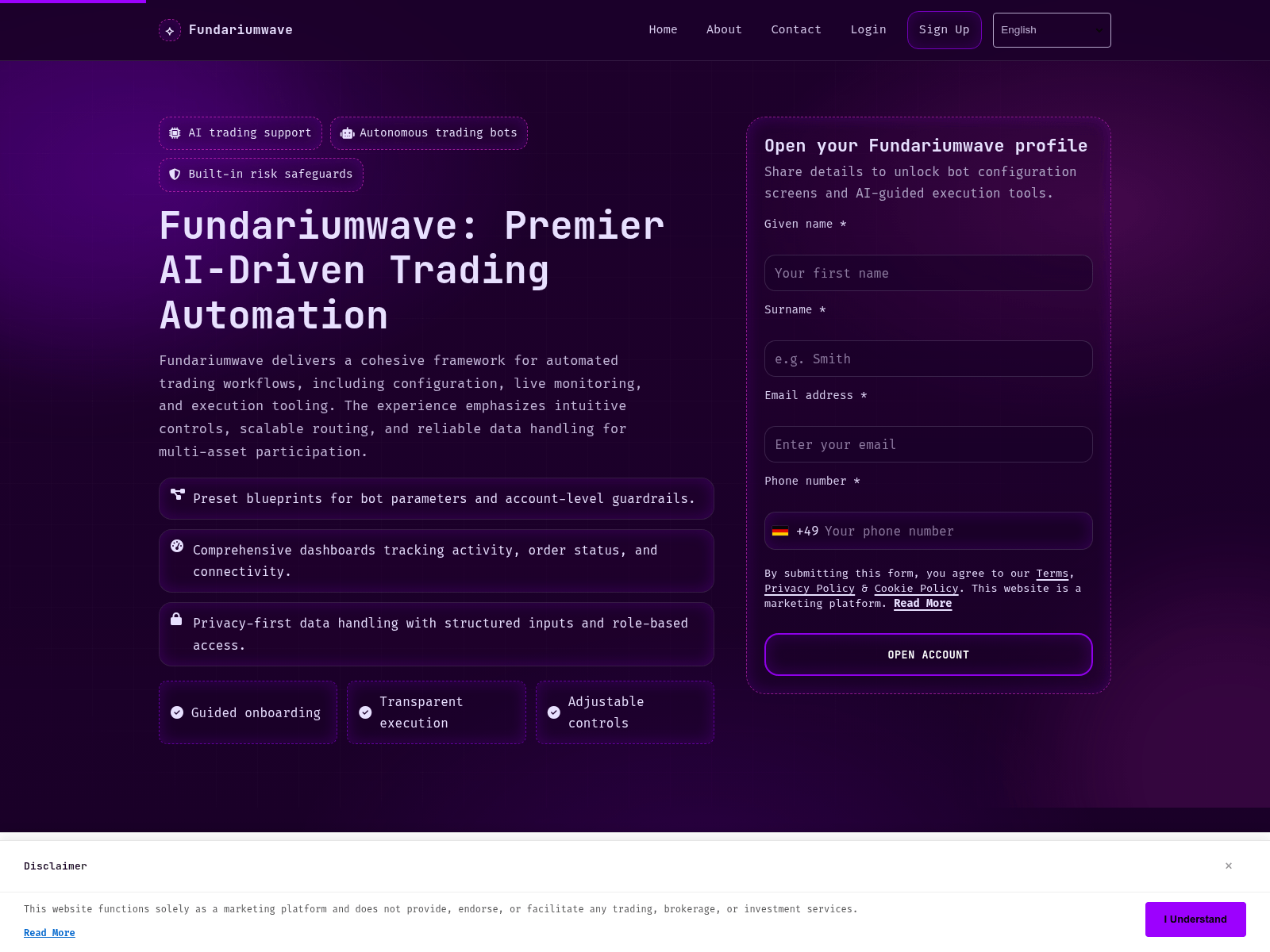 Screenshot of fundariumwave.click