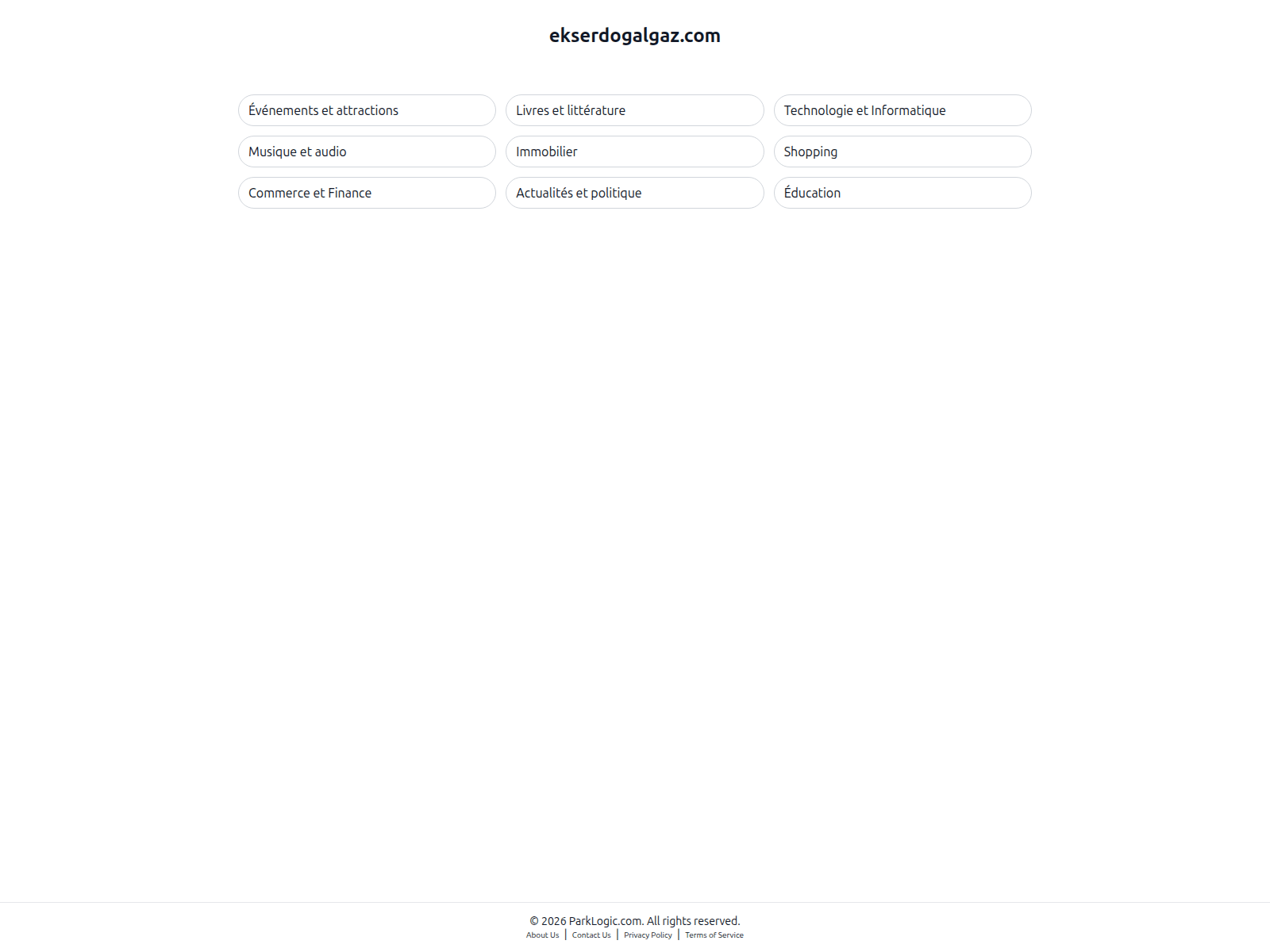 Captura de tela de ekserdogalgaz.com