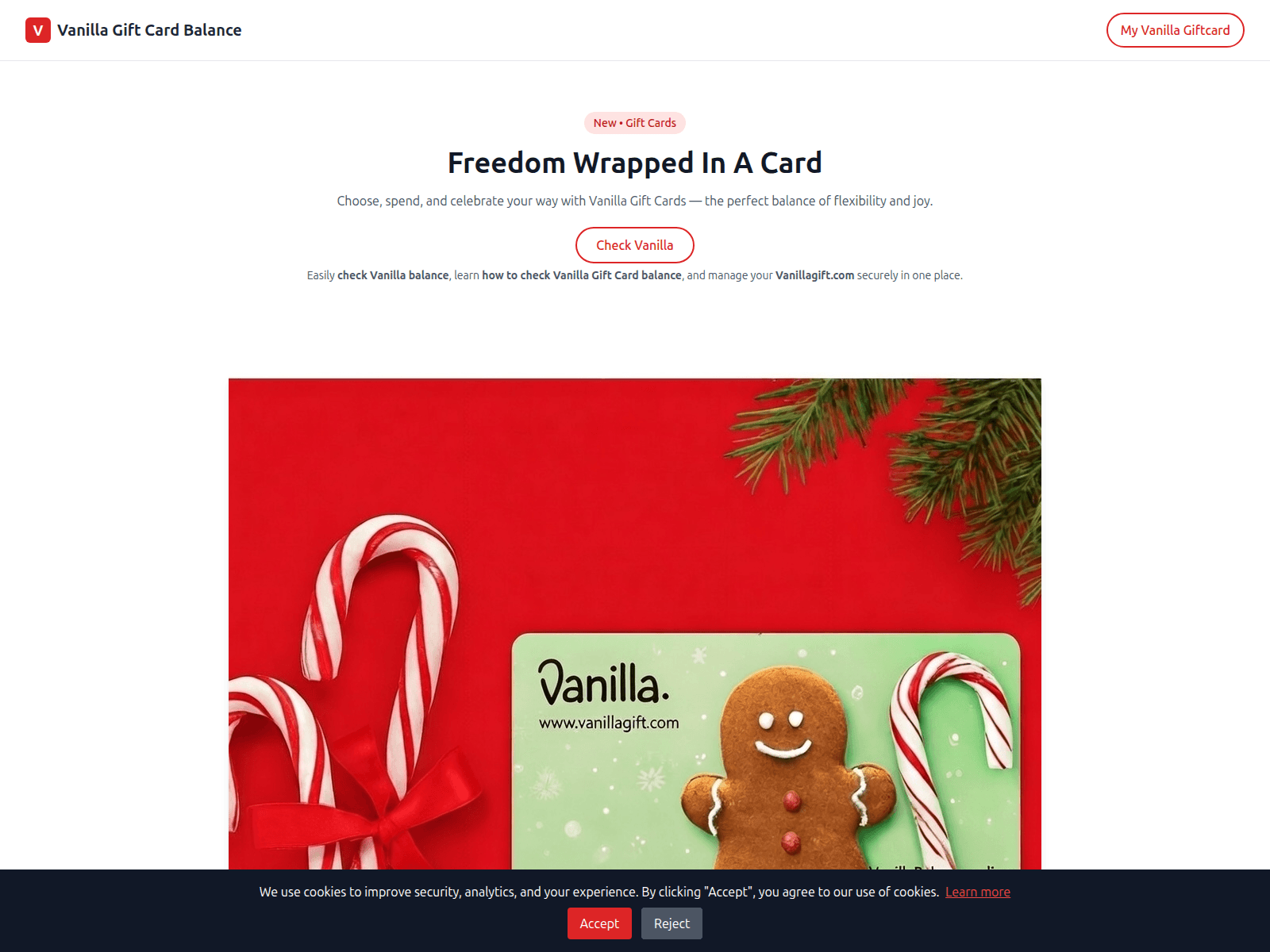 Screenshot of vanillabalance.online