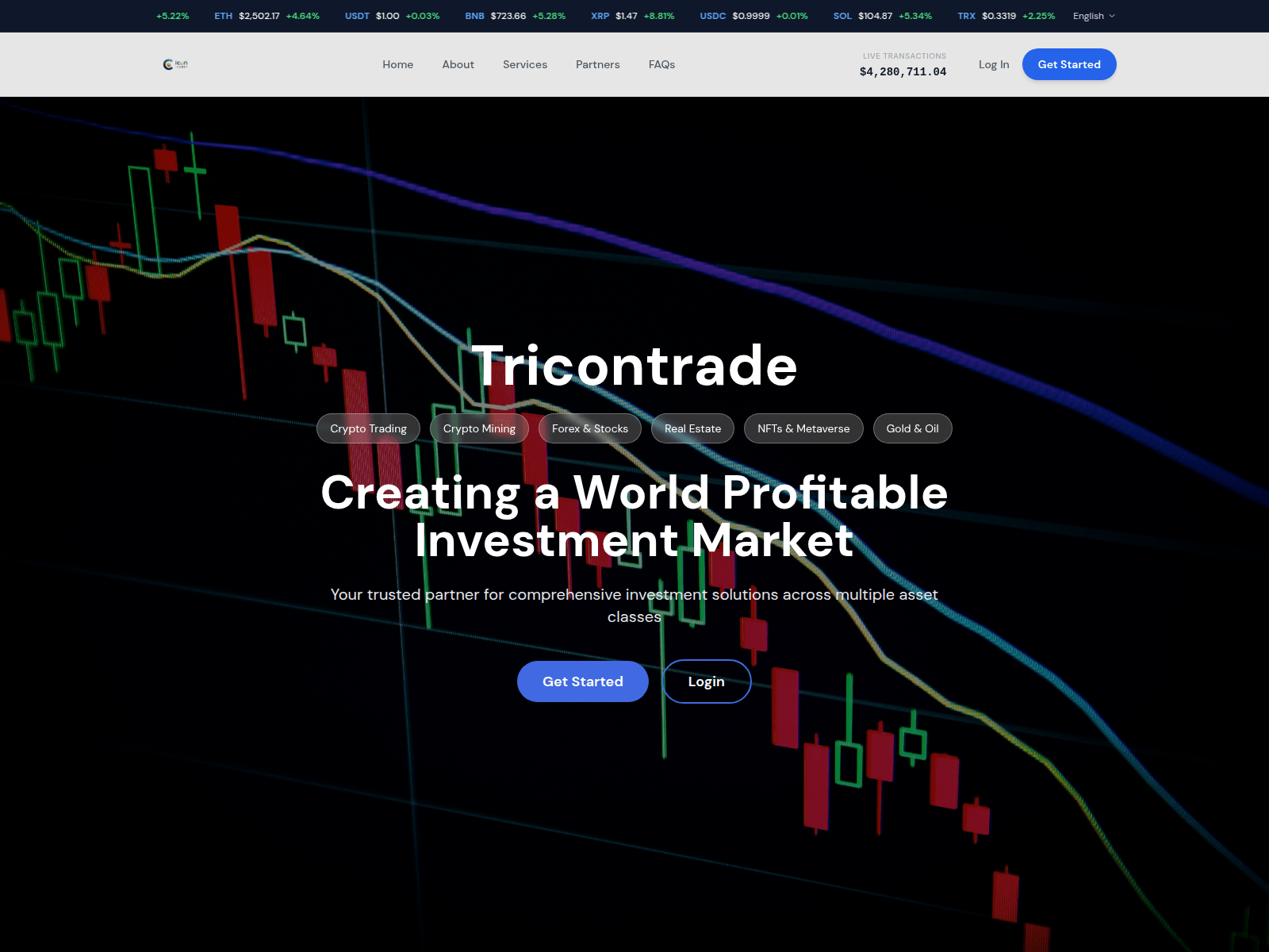 [스크린샷] tricontrade.com