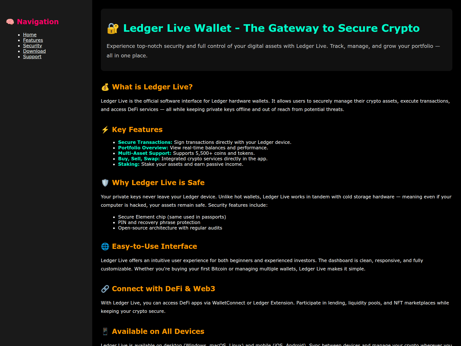 Screenshot of portal-ledgr-live-wallet.pages.dev